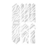 Photo de AMS Kit protection cadre velo 10 pieces zebra blanc